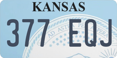 KS license plate 377EQJ