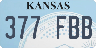KS license plate 377FBB