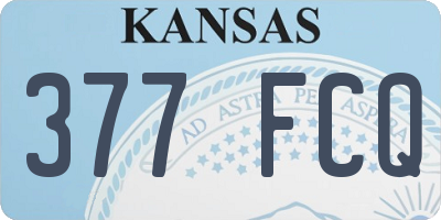 KS license plate 377FCQ