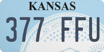 KS license plate 377FFU