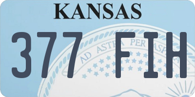 KS license plate 377FIH