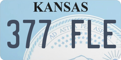 KS license plate 377FLE