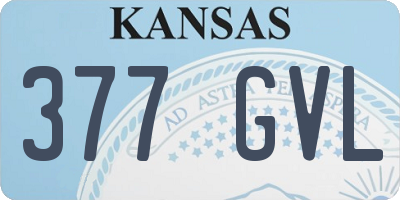 KS license plate 377GVL