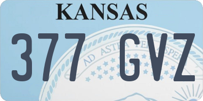 KS license plate 377GVZ