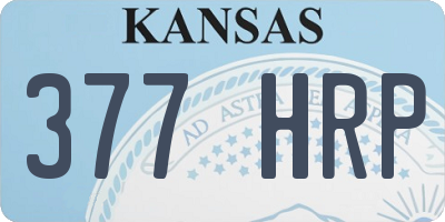 KS license plate 377HRP