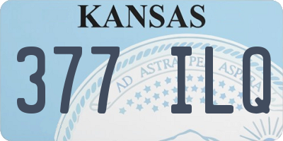 KS license plate 377ILQ