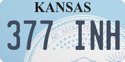 KS license plate 377INH