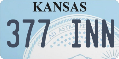 KS license plate 377INN