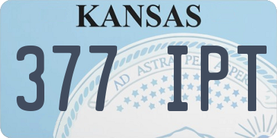 KS license plate 377IPT