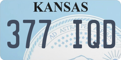 KS license plate 377IQD