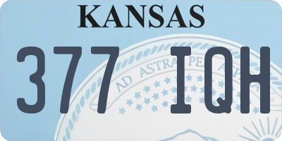 KS license plate 377IQH