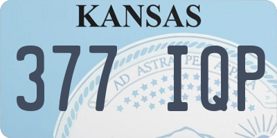 KS license plate 377IQP