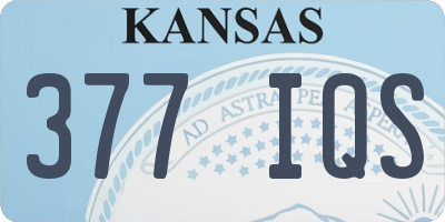 KS license plate 377IQS