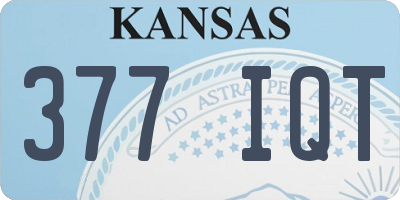 KS license plate 377IQT