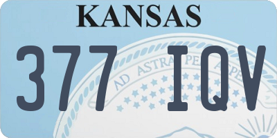KS license plate 377IQV