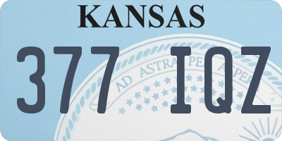 KS license plate 377IQZ