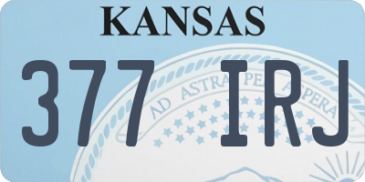 KS license plate 377IRJ