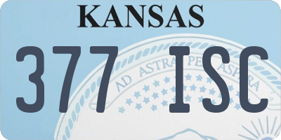 KS license plate 377ISC