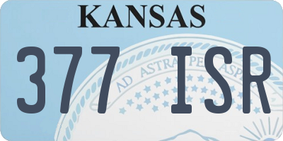 KS license plate 377ISR