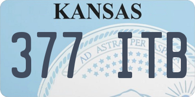 KS license plate 377ITB