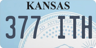 KS license plate 377ITH