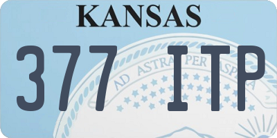 KS license plate 377ITP