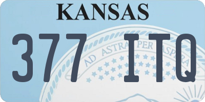 KS license plate 377ITQ