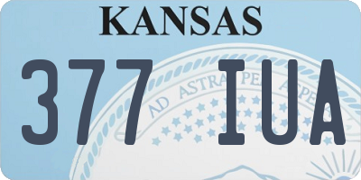 KS license plate 377IUA