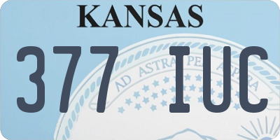 KS license plate 377IUC