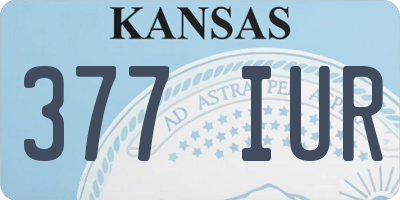 KS license plate 377IUR