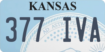 KS license plate 377IVA