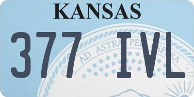 KS license plate 377IVL