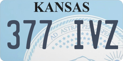 KS license plate 377IVZ