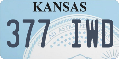 KS license plate 377IWD