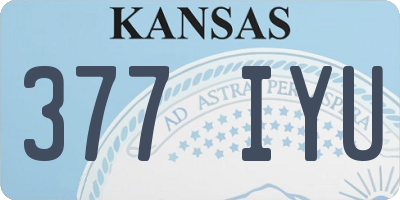 KS license plate 377IYU