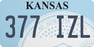 KS license plate 377IZL