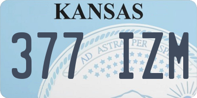 KS license plate 377IZM