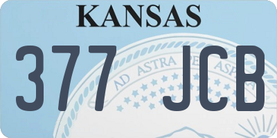 KS license plate 377JCB