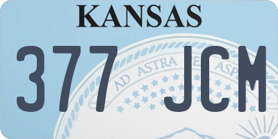 KS license plate 377JCM