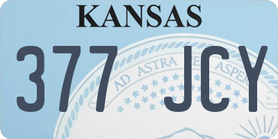 KS license plate 377JCY