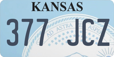KS license plate 377JCZ