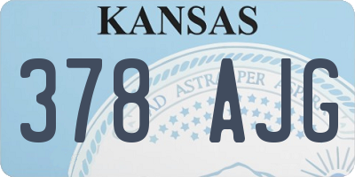 KS license plate 378AJG