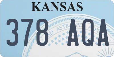 KS license plate 378AQA
