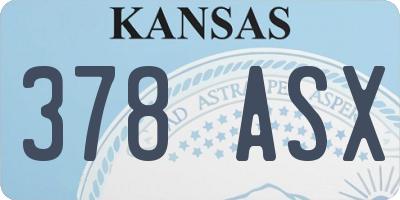 KS license plate 378ASX