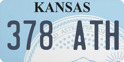 KS license plate 378ATH
