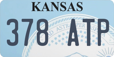 KS license plate 378ATP
