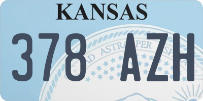 KS license plate 378AZH