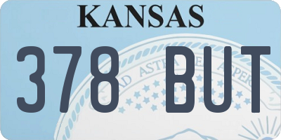 KS license plate 378BUT