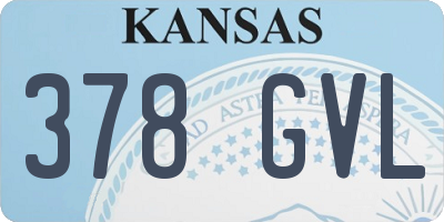 KS license plate 378GVL