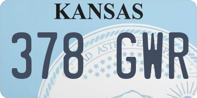 KS license plate 378GWR
